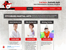 Tablet Screenshot of karatefitchburg.com
